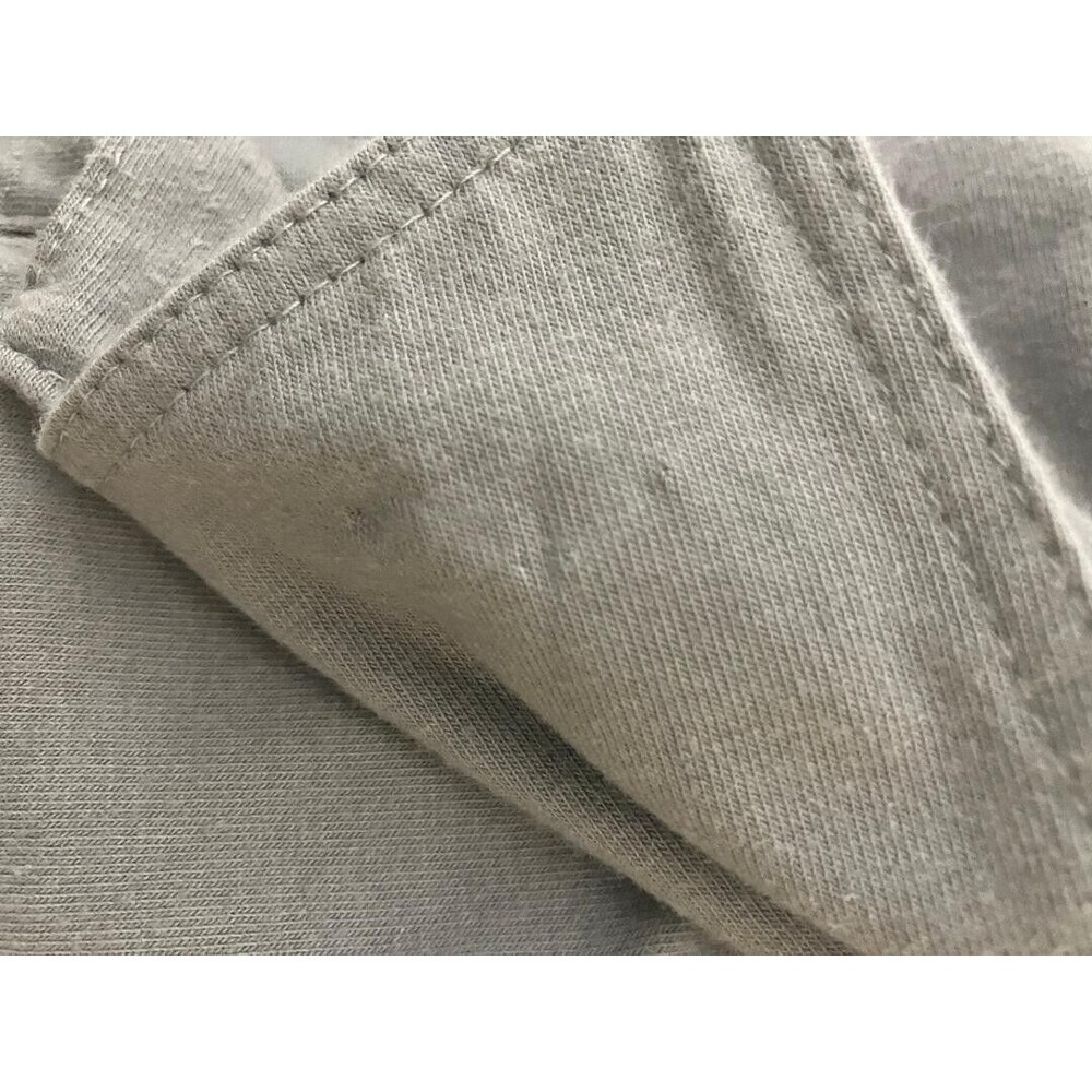 Patagonia Men's Polo Large Gray Shirt Organic Cotton Yellow Stitch Trim  V Neck - Picture 8 of 9